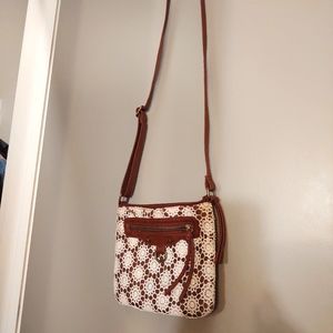 Faux Leather Crossbody Bag
